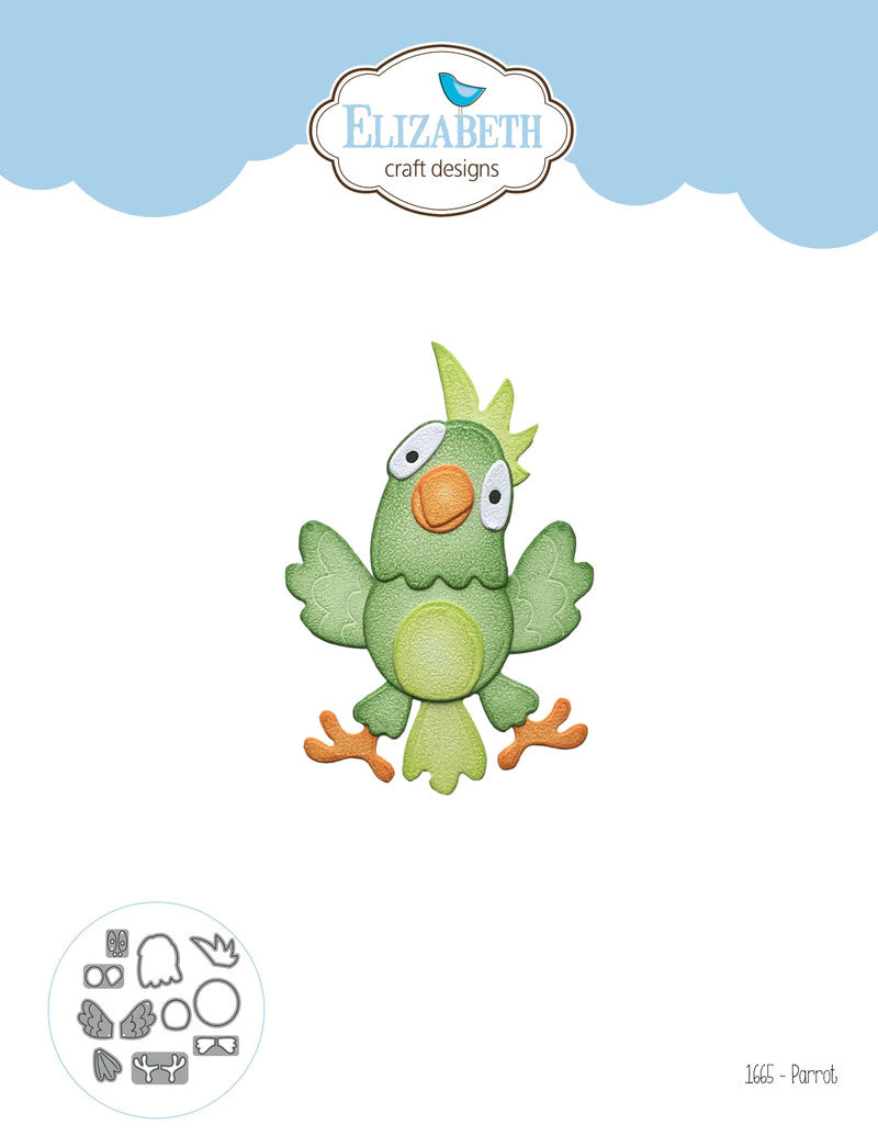 Elizabeth Craft Designs Juego de troqueles de metal para loros